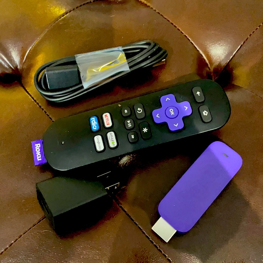 Roku streaming stick and accessories